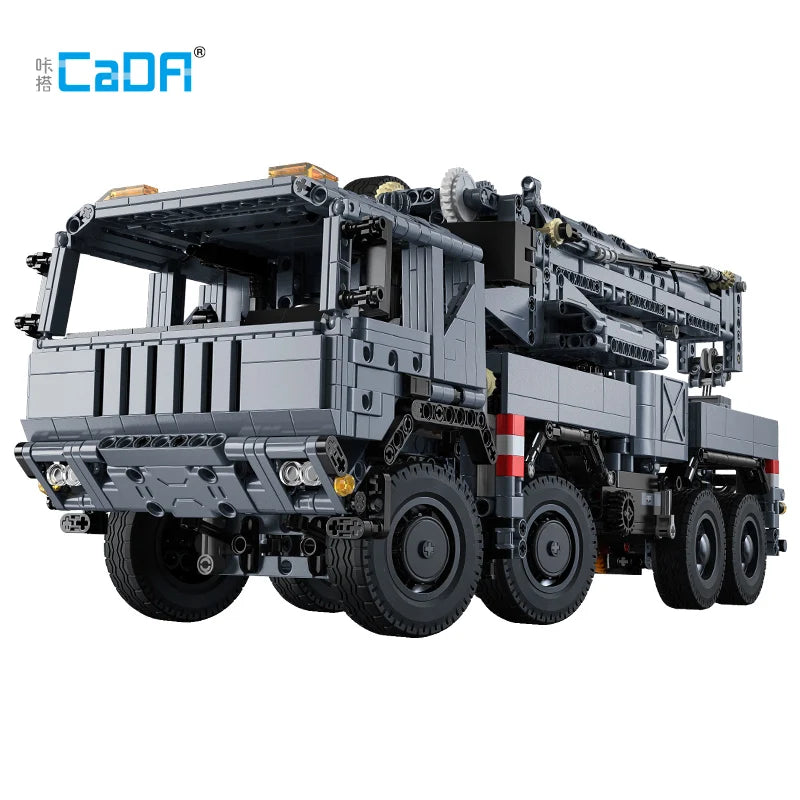 Cada Military RC Engineering Vehicle Truck Crane Building Blocks Control Remoto Rescue Vehicle City Car Bricks Toys Children