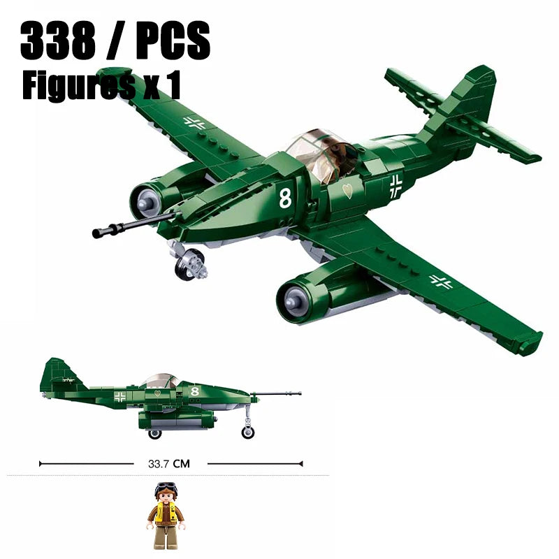 2024 Sluban WW2 Military Russia Air Weapon Mi-24 Attack Helicopters Hind Model Building Blocks Classics Fighter Bricks Plane Toy