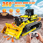 542pcs 3 in 1 Remote Control Programming Truck/Bulldozer Building Blocks Stem Kits for Kids Age 8-10 Educational Toys Boys Gifts - CADA BRICKS®