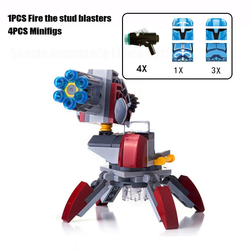 New Dropship Swamp Speeder Soldier Clone Walker Battles Army Packe Building Blocks Toys