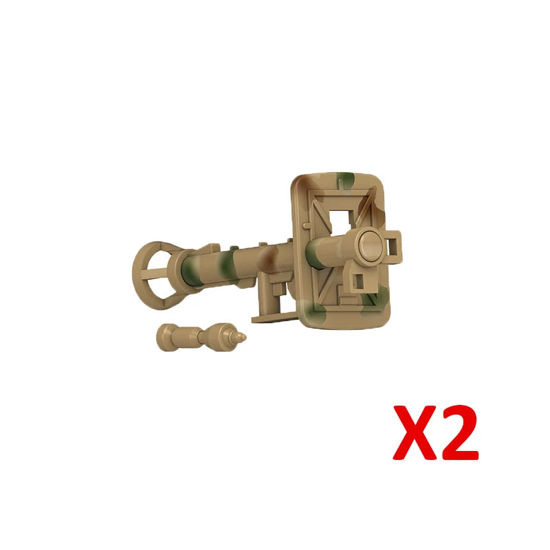 WW2 Militaire Duitse Wapen Bouwstenen Soldaten Actie Figuren Anti Tank Raketwerper IJzeren Vuist 60 MOC Speelgoed Bouwstenen N6001