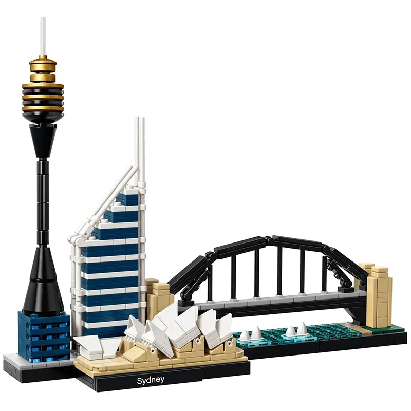 Architecture Set San Francisco New York Pairs Dubai City Skyline Building Blocks Tokyo Shanghai Singapore Construction Brick Toy