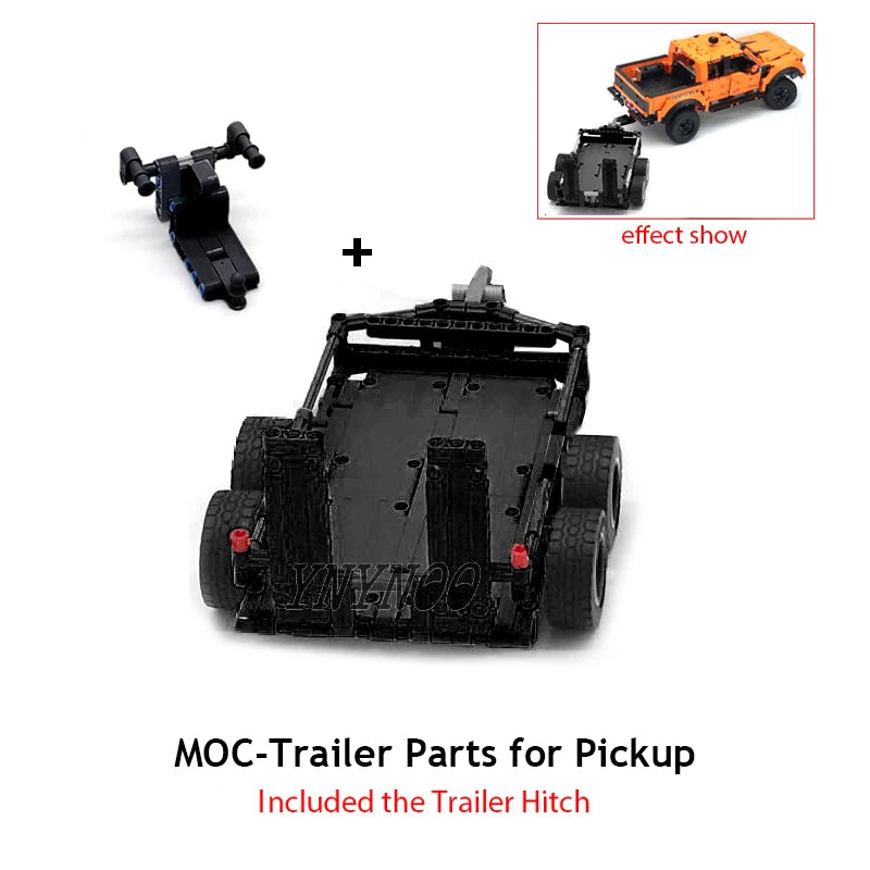 Technical Can Tilted Pickups F-150 Raptor Trailer Model Building Blocks DIY 42126 MOD Bricks Assembly Set Children's Toy Gifts
