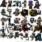 New KDL SWAT Skibidi Toilet Man Figures Anime Block Toys TvMan Titan Cameraman Speakerman Bricks Model Toy For Kid Birthday Gift - CADA BRICKS®