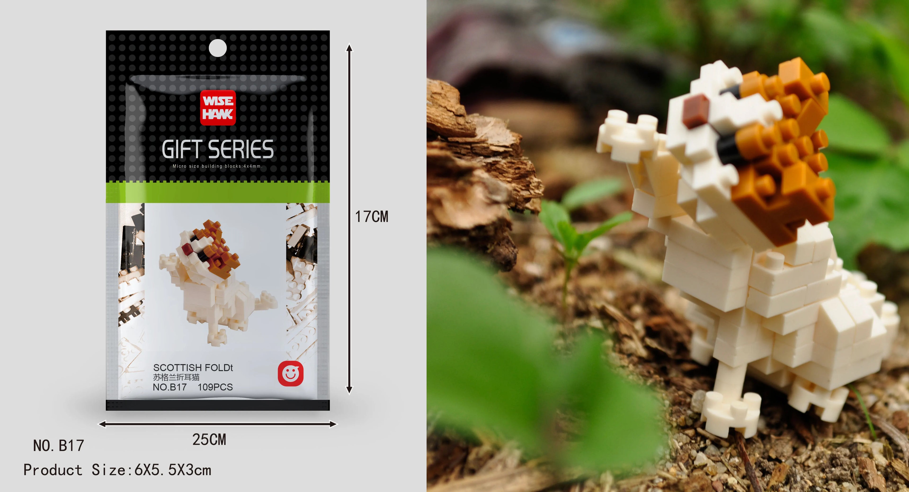 Mini Building Blocks 3D Animal  Diamond Model Micro Bricks Dog Cat Bird Moose Wolf Panda Macaw Toys For Children Birthday Gifts - CADA BRICKS®