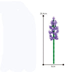 13 stiler pene blomster byggeklosser rose valentinsdag lavendel fersken liljekonvall tulipan klosser DIY hjemme dekorasjoner