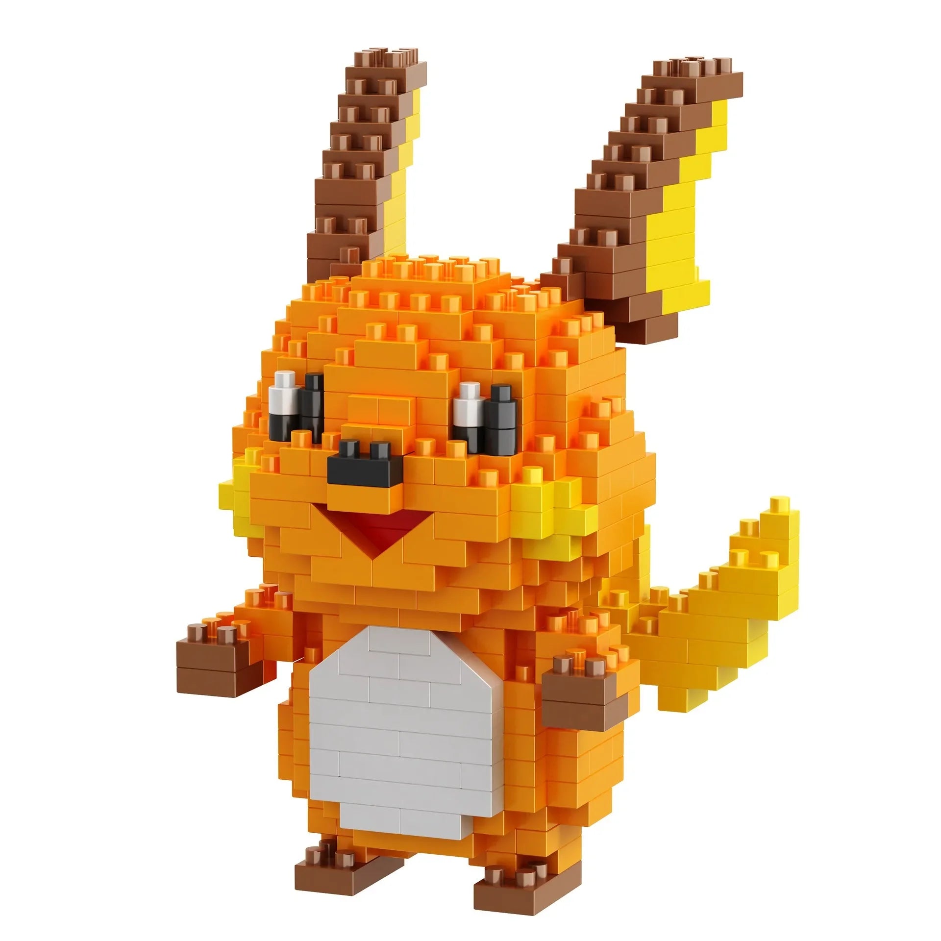 DIY Pokemon Blocks Small Cartoon Mini Building Block Pikachu Charizard Eevee Mewtwo Anime Assemble Action Model Dolls Toys