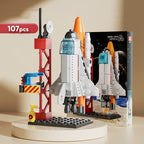 107 Piece DIY Building Blocks Space Rocket Craft Launch Center Base Puzzle Model Assembling Bricks Small Set Education Boys Toy - CADA BRICKS®