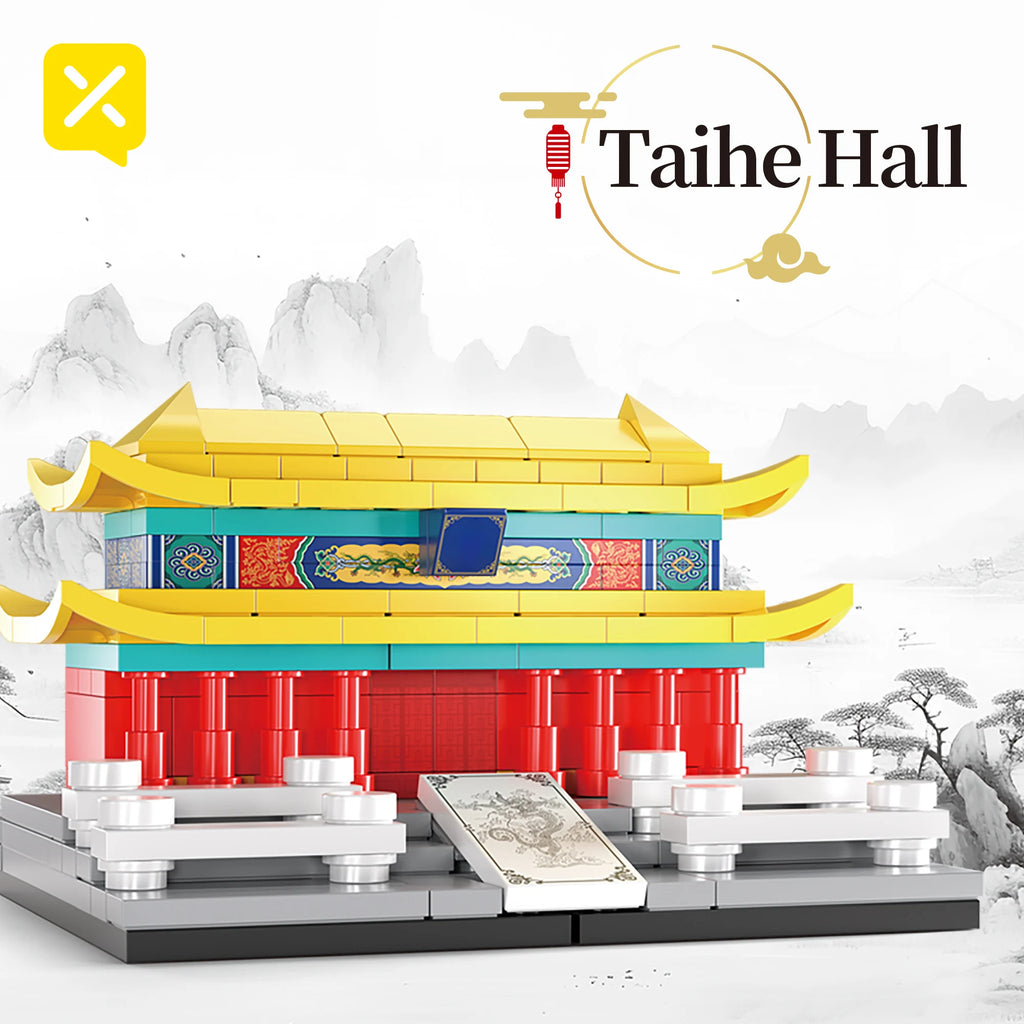 Famous China Architecture Tower Building Blocks Toys Yellow Crane Tower City Historical Children Assemble Brick Toys Boys Gift