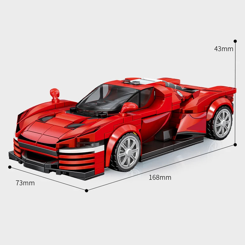 SEMBO BLOCK BK8 City Sports Car Racing Model Assembly Building Block Technology Supercar Vehicle Bricks Toys Boys Birthday Gifts - CADA BRICKS®