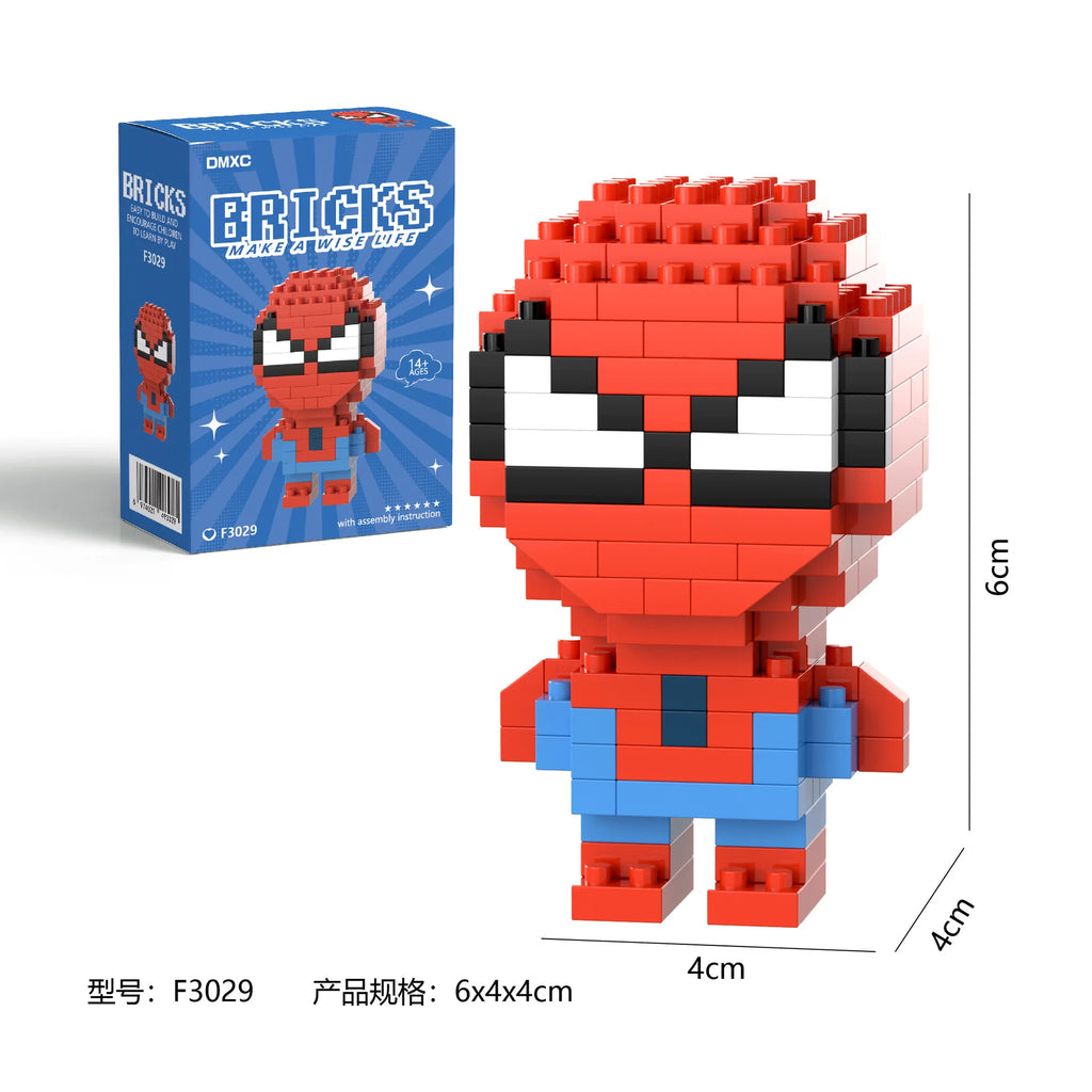 Disney Marvel Legends lega Deadpool Spider Man Building Blocks Iron Man Cartoon Character building block Toys For Children Gifts - CADA BRICKS®