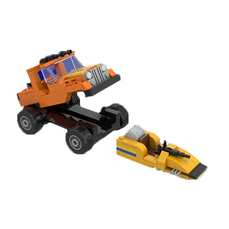 Popular Anime Car Model MOC Building Bricks Masked Special Vehicle Modular Technology Gifts Holiday Children Assemble Toy Suit - CADA BRICKS®