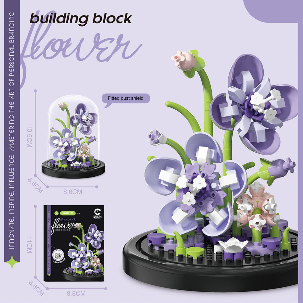 Diy Micro Flower Building Blocks Mini Bricks Particles Eternal Life Flowers Home Decoration Assembling Puzzle Toy Christmas Gift - CADA BRICKS®