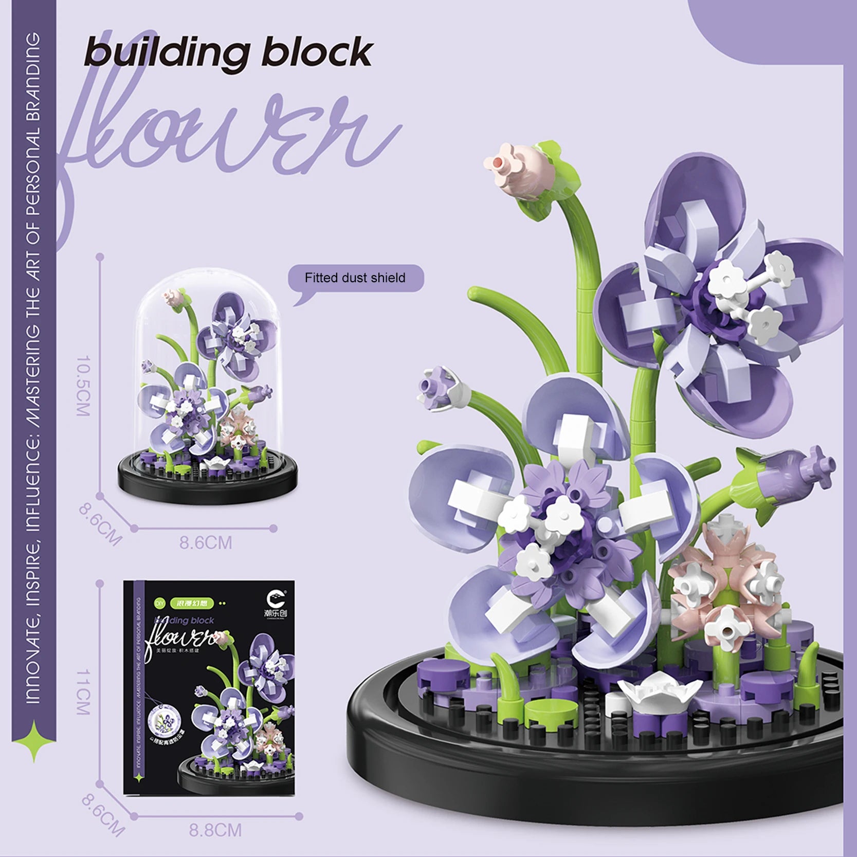 Diy Micro Flower Building Blocks Mini Bricks Particles Eternal Life Flowers Home Decoration Assembling Puzzle Toy Christmas Gift - CADA BRICKS®