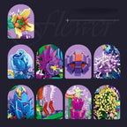 Idea Botanical Garden Building Block Rose Toy Pandora Flower Potted Plant Construction Brick Collection With Light For Girl