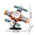 Space City byggeklosser med romstasjon og bemannet rakettmodell astronautleker for barn gutter jenter julegaver