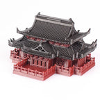 Chinese Ancient Building Model, Daxiong Treasure Hall, Landscape Rockery, Water and Land, Fish Tank, Courtyard, Bonsai Study