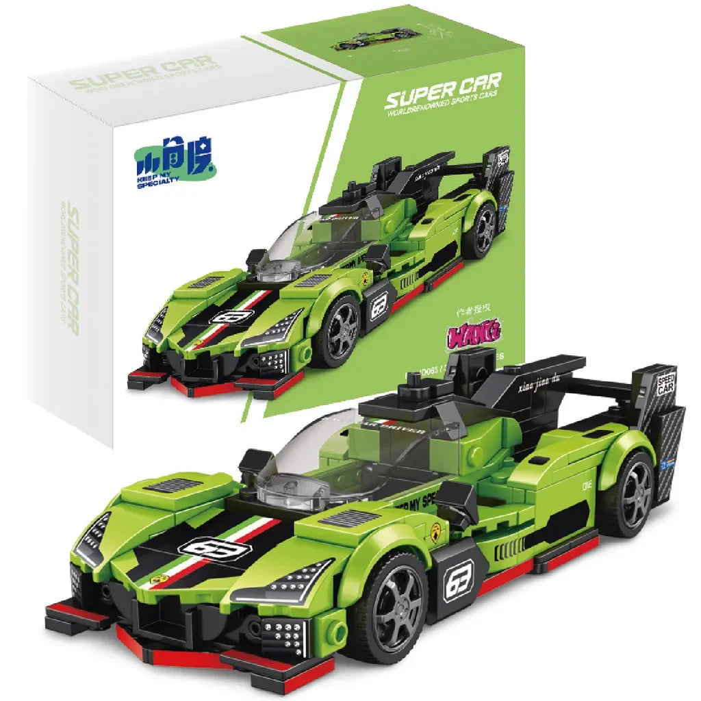 11 Types Speed Champions Car Hypercar Building Blocks MOC Construction Bricks Famous Sport Vehicle Toys Gift For Children Kids - CADA BRICKS®
