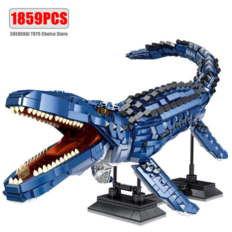 Jurassic Dinosaur World Large Mechanical Tyrannosaurus Rex Building Blocks T-rex Model With Lights Bricks Toys For Children Gift - CADA BRICKS®