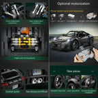 Cada 1655Pcs 1:10 New 2024 RC Classic Germany 2019 Sports Car LED Building Blocks City Remote Control Racing Car Bricks Toys Boy - CADA BRICKS®