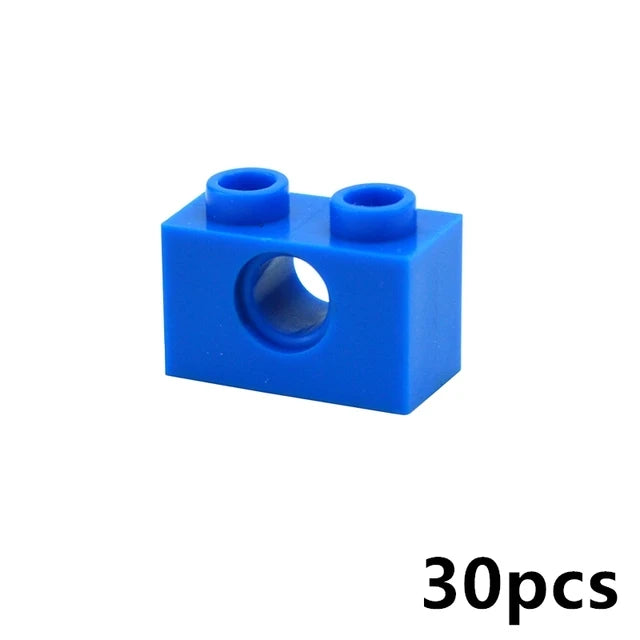 Technical Building Block MOC Combination Studded Long Beam with Hole Thick Bricks Compatible 3703 32018 3895 2730 3894 3701 3700 - CADA BRICKS®