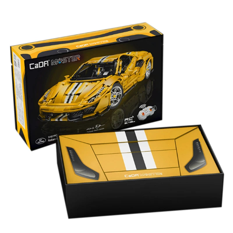 Cada 3187PCS City technical Drift Racing Car Building Blocks Remote Control Super Sports Vehicle Bricks Children Boys Gifts Toys - CADA BRICKS®