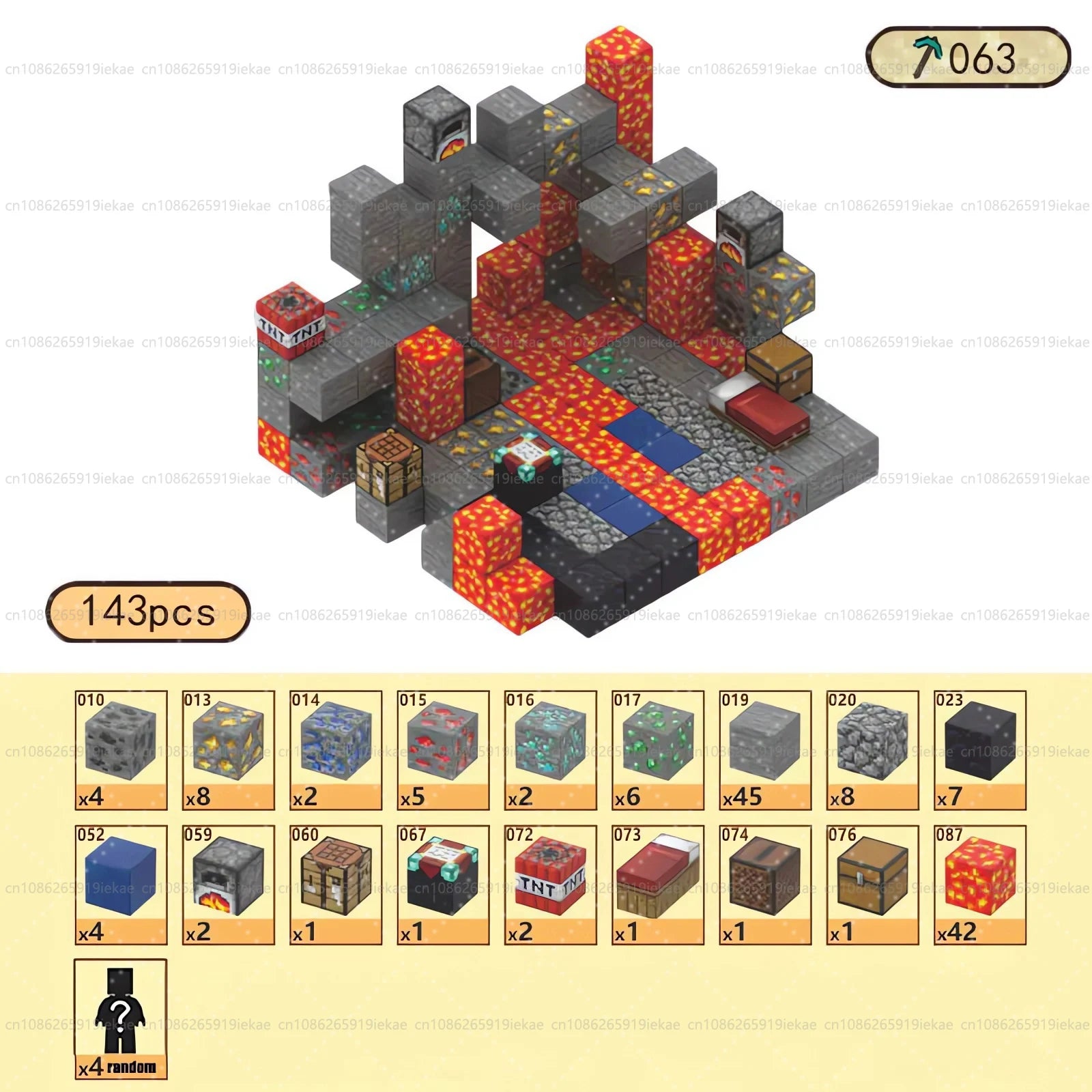 Magnetic Building Block Magnet Cube Mine World Set for Boy Girl Kid Age 3+ DIY Model Children STEM Sensory Toy Christmas Gift - CADA BRICKS®