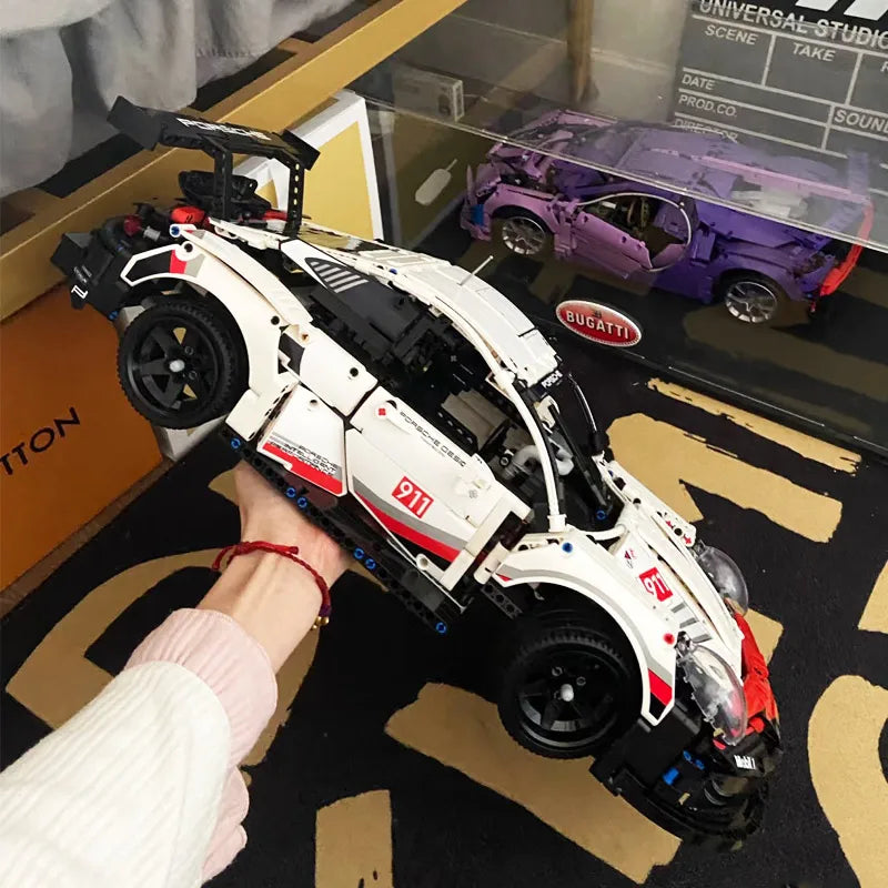 Mechanical Group Series 911 Sports Car Assembly Building Blocks Racing Car Model, a High-Difficulty Automotive Toy Gift for Boys - CADA BRICKS®