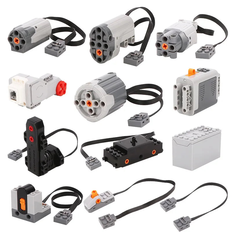 Electronic Model Building Blocks MOC Power Functions Motor Technical Parts IR Speed Remote Control Receiver Battery Box DIY Toys - CADA BRICKS®