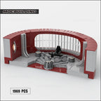 Briques de Construction de Bureau de Scène de Film Modèle de Collection de Station Spatiale Technologie Bricolage Assemblage Jouets Diorama Cadeaux