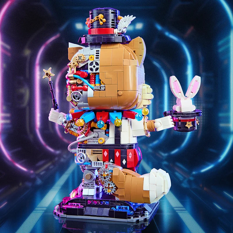 LOZ-1956 Luminous mechanical Squirrel Sorcerer puzzle model assembled children's adult building blocks toy holiday gift - CADA BRICKS®