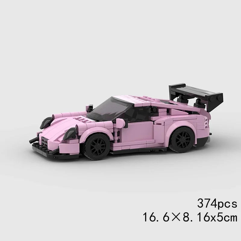 MOC Speed Champions Super Race Car F1 Great Vehicle Racing Model Building Blocks Bricks Sports Pickup Truck City Technique Toy - CADA BRICKS®