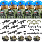 Military Army Figures Building Blocks SWAT Ghost Commando Special Forces Soldier Weapons Gun Hat Shield Belt AK Mini Bricks Toy - CADA BRICKS®