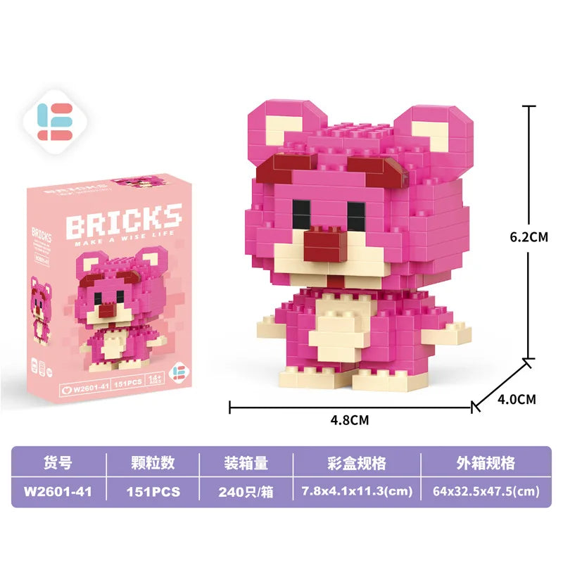 Disney Small Granular Building Model Toy Cartoon Character Stitch, SpongeBob Mini Block Toy Christmas Gift for Children - CADA BRICKS®