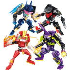 Transformation Robot Car Disney Building blocks Toys Truck head Alloy Edition Anime Mini Model Figures Tank Model For Kids Gifts