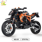 HUIQIBAO 1:8 Classic Motorbike Building Blocks High-tech Model Moto City Racer Bricks Toy for Kid Boy Children Adult MOC Car Set - CADA BRICKS®