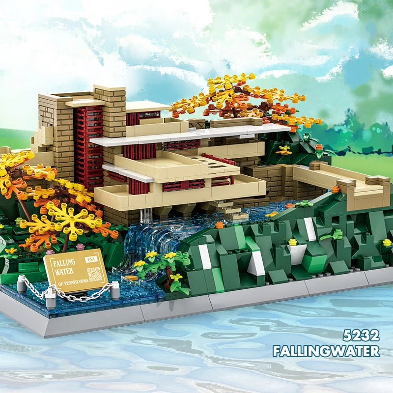 MOC World Famous Architecture Edifice Opera House Building Blocks Villa Savoye Bridge Tower Toy Children Birthday Christmas Gift - CADA BRICKS®