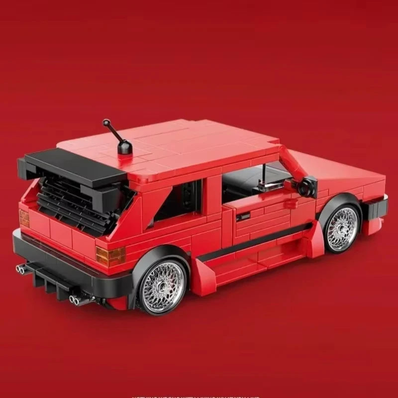 REATIVE Red Golf MK2 Car Building Blocks MOC Speed Vehicle Model Bricks High Tech Ideas Toy Kit Collection DIY Gift Kids Aldults - CADA BRICKS®
