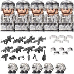 Military Army Figures Building Blocks SWAT Ghost Commando Special Forces Soldier Weapons Gun Hat Shield Belt AK Mini Bricks Toy - CADA BRICKS®