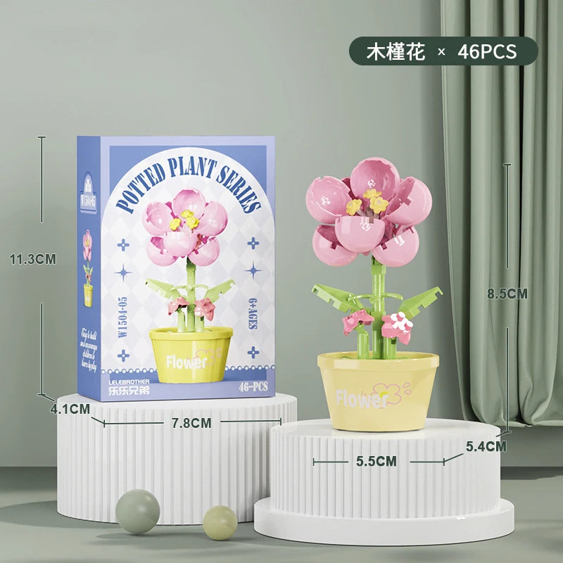 Bouquet Flower Mini Diy Building Block Toys for Children Bricks Blocks for Adults Constructor Micro Bricks Construction Set Gift - CADA BRICKS®