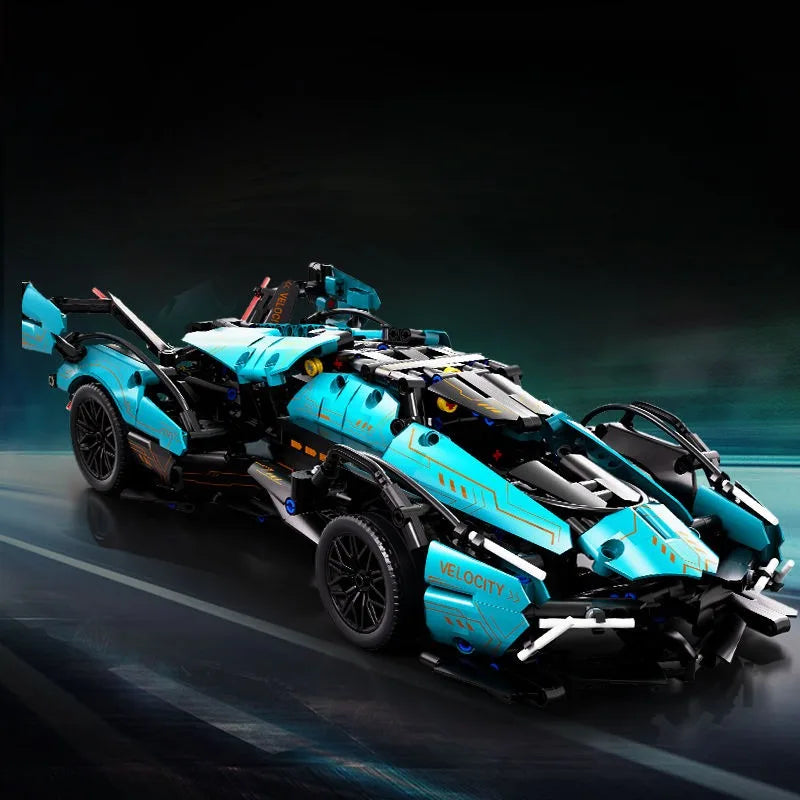 Technical Racing Sport Car Model Building Blocks technic adults 1:14 DIY Supercar Brick Puzzle Toys Kid Adult Gift（1000+granule）