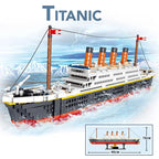 1860/1288pcs Titanic Cruise Ship Model Blocks Ship Building Blocks Gift for Kids Children Home Office Ornaments Fast Shipping