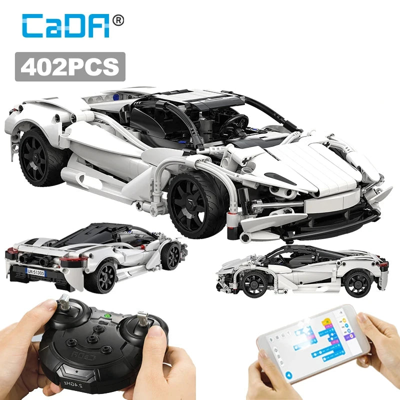 Cada Cool MOC APP Remote Control Storm Sports Car Model Building Blocks City Expert RC Racing Car Bricks Toys For Kid Gifts - CADA BRICKS®