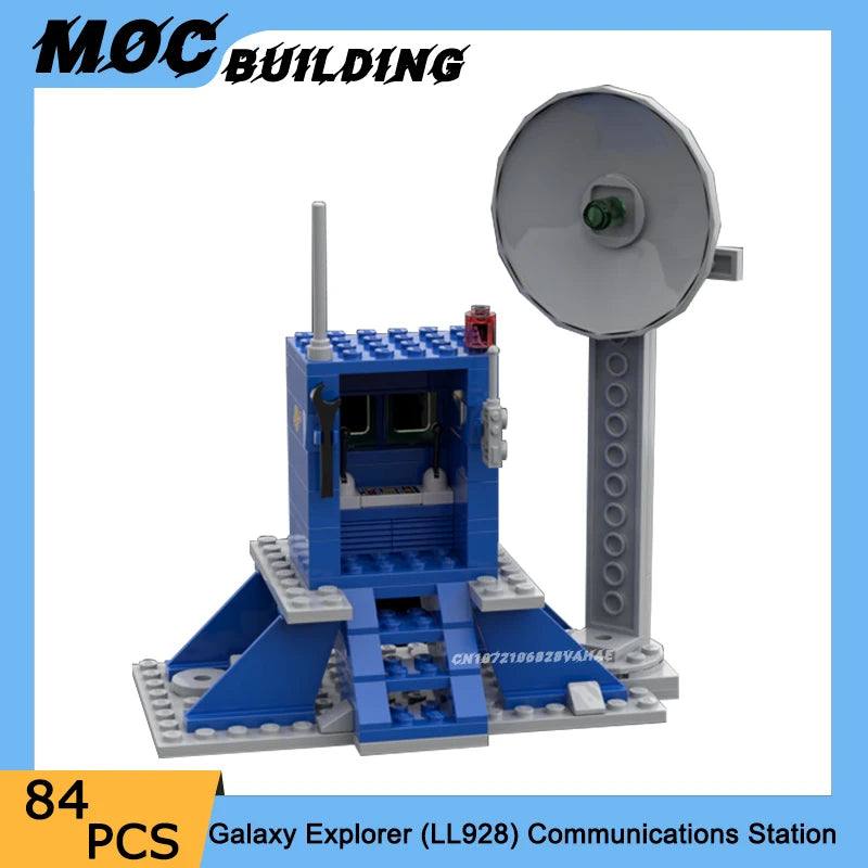MOC Building Blocks Space Station Series Mobile Launch Control Pod Model Command Supply Base Creative Toys DIY Bricks Xmas Gifts