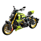 High Tech 1:5 Moto da Città Sportiva Rapida da Corsa Motocicletta Locomotiva Moc Modulare Mattoncino Modello Costruzione Blocchi Giocattolo Regalo per Ragazzi T4021