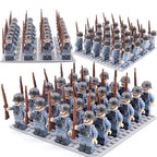 24pcs WW2 Military Army Soldier Soviet US UK German France Building Blocks Set Model Bricks Action Figures Weapon Toys Kids Gift - CADA BRICKS®