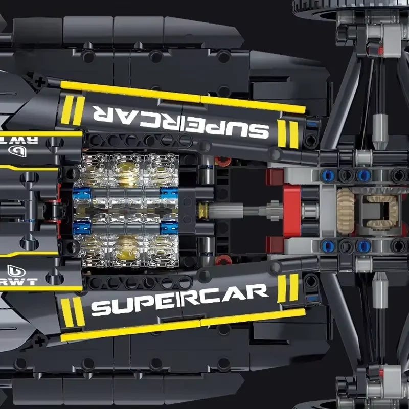 1650Pcs 1:8 Scale JKC7205 F1 Racing Car Building Block Kit Classic Supercar Model Collectible Gift Car Enthusiast and Racing Car