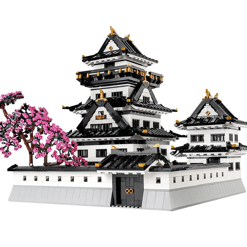 MOC 39101 Japanese Style Architecture Streetview Building Block Himeji Castle Model sets Assembly Bricks Kids Toys Christmas Gif