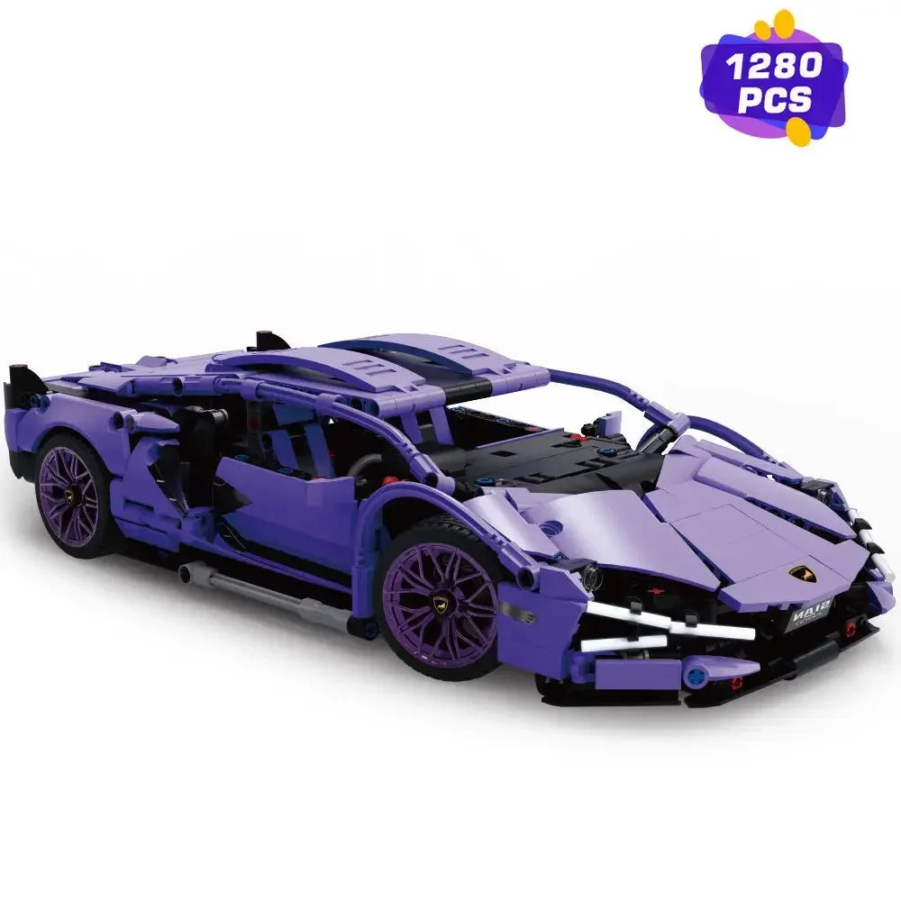 Technical 1:14 Lambo Super Speed Sport Car Building Blocks Famous Vehicle Racing Car Assemble Bricks Toys For Adult Kids Gifts