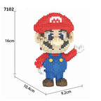 New Anime Mini Blocks Cute Cartoon Peach Luigi Building Bricks Toys for Children Present Bowser Valentine Girls Boy Juguetes - CADA BRICKS®